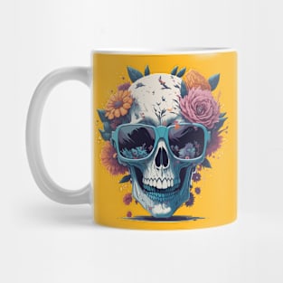 Pastel Flower Skull Mug